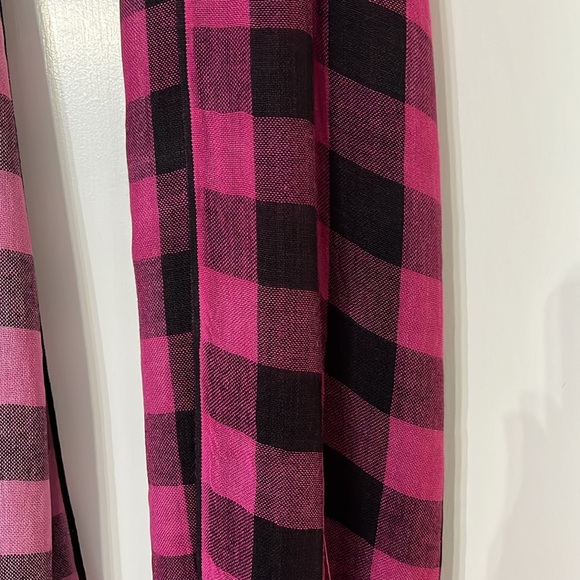 Pink and Black Fringe Scarf - Picture 2 of 6